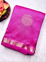 Load image into Gallery viewer, Handwoven Silk Cotton Saree - Persian Rose Pink
