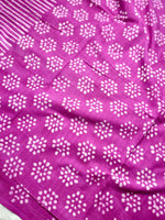 Load image into Gallery viewer, Handblock Printed Silk Cotton Saree -  Cardinal Pink + Swiss White
