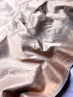 Load image into Gallery viewer, Handwoven Silk Cotton Saree - Almond Gold
