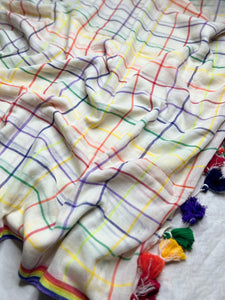 Handwoven Cotton Saree - Aishu Checks