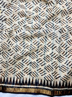 Load image into Gallery viewer, Handblock Printed Kota Doria Saree - Mustard Yellow + Pearl Black
