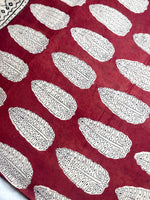Load image into Gallery viewer, Handcrafted Cotton Saree - Peach Cream+ Persian Red
