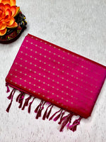 Load image into Gallery viewer, Soft Silk Saree  - Persian Rose + Gold
