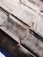 Load image into Gallery viewer, Handwoven Mangalgiri Silk Cotton Saree - Medium Purple + Pastel Brown
