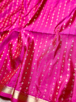 Load image into Gallery viewer, Soft Silk Saree  - Persian Rose + Gold
