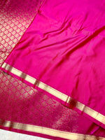 Load image into Gallery viewer, Soft Silk Saree  - Persian Rose + Gold
