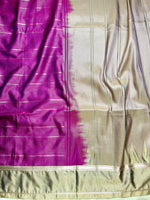 Load image into Gallery viewer, Soft Silk Saree  - Barney Purple + Sandrift
