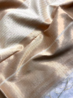 Load image into Gallery viewer, Handwoven Maheshwari Silk Cotton Saree - Royal Golden
