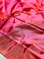 Load image into Gallery viewer, Handwoven Art Silk Saree - Tory Blue  + Hippie Pink
