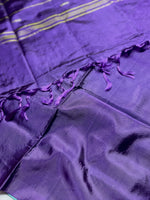 Load image into Gallery viewer, Handwoven Art Silk Saree -  Turquoise Blue + Royal Purple
