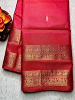 Load image into Gallery viewer, Handwoven Art Silk Saree -   Persian Red
