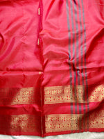 Load image into Gallery viewer, Handwoven Art Silk Saree -   Persian Red
