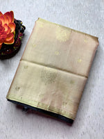 Load image into Gallery viewer, Handwoven Art Silk Saree - Stark Cream + Black Pearl
