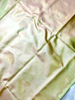 Load image into Gallery viewer, Handwoven Art Silk Saree - Stark Cream + Black Pearl
