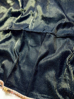 Load image into Gallery viewer, Handwoven Cotton Saree -  Pearl Black + Gold
