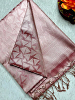 Load image into Gallery viewer, Soft Silk Saree  -  Tonys Pink + Silver Zari
