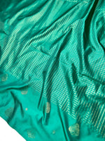 Load image into Gallery viewer, Soft Silk Saree  - Turquoise + Mango Yellow
