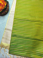 Load image into Gallery viewer, Soft Silk Saree  - Olivetone+ Mist Cream
