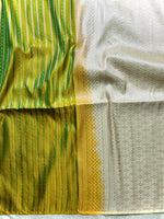 Load image into Gallery viewer, Soft Silk Saree  - Olivetone+ Mist Cream
