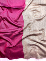 Load image into Gallery viewer, Khadi Cotton Saree -Flush Maroon +Rust Silver
