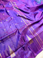 Load image into Gallery viewer, Handwoven Art Silk Saree -  Fountain Blue+ Vivid Violet
