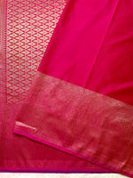 Load image into Gallery viewer, Soft Silk Saree  - Steel Blue + Cannon Red
