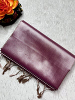 Load image into Gallery viewer, Soft Silk Saree  - Turkish Wine
